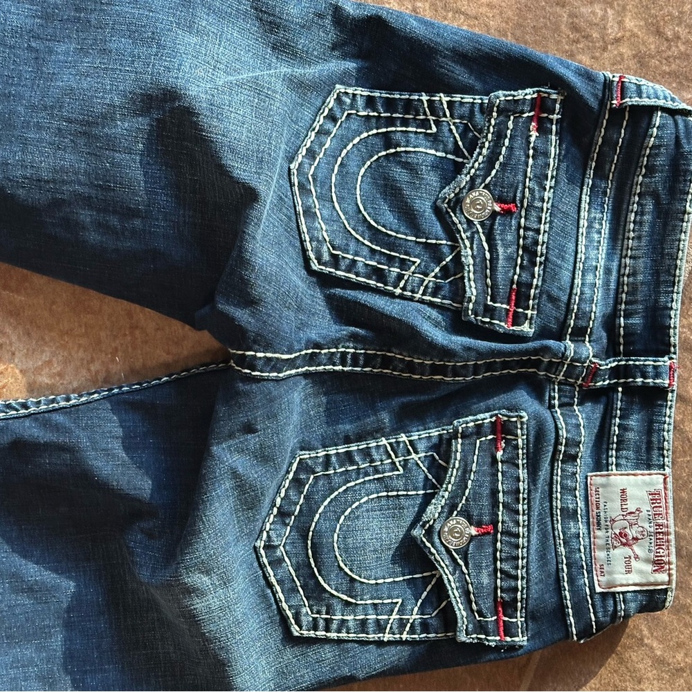 True Religion Indigo Denim with Contrast Stitching